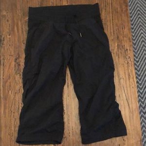 lululemon studio pant- cropped, unlined- black